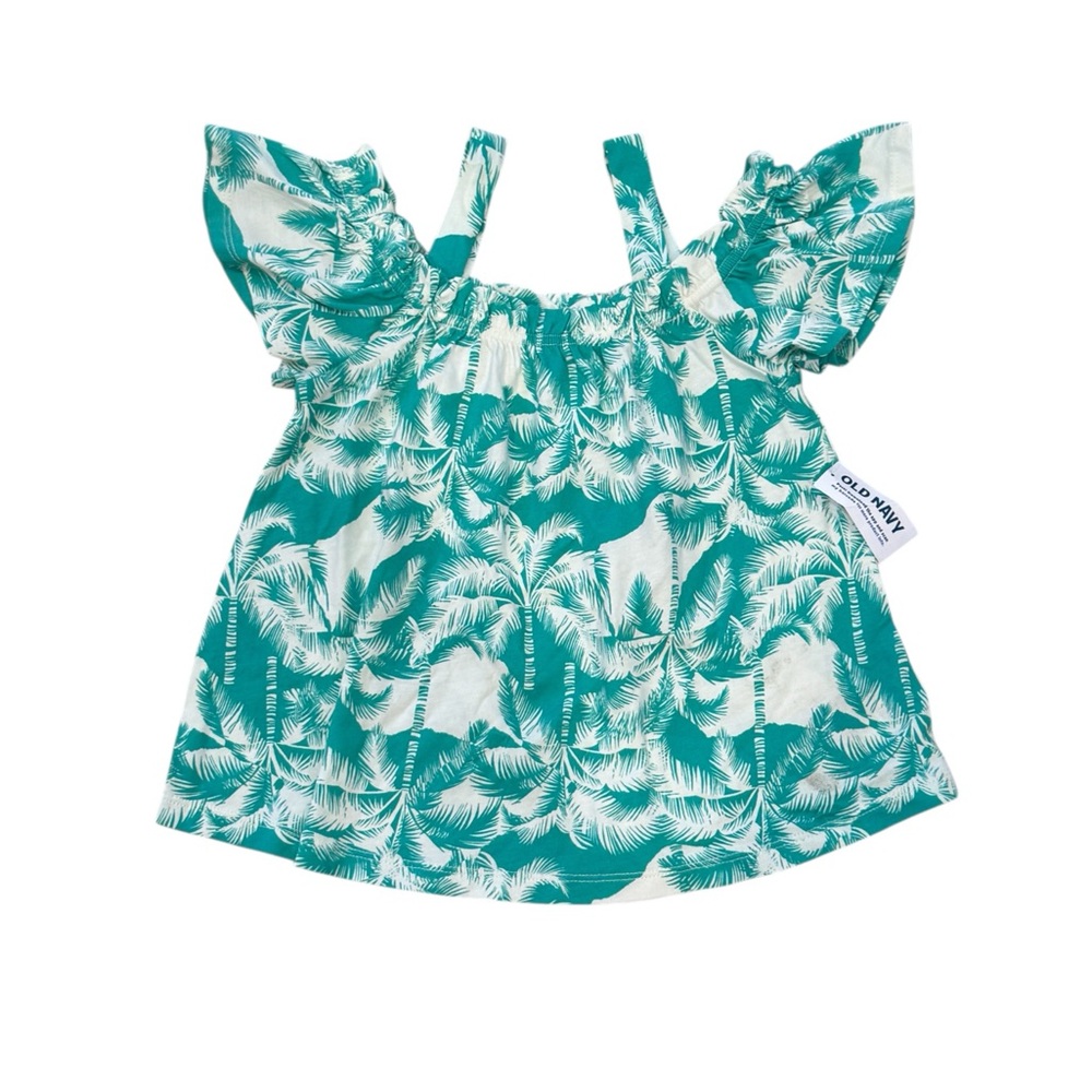 Old Navy cold-shoulder printed swing top for girls- Size M (8)